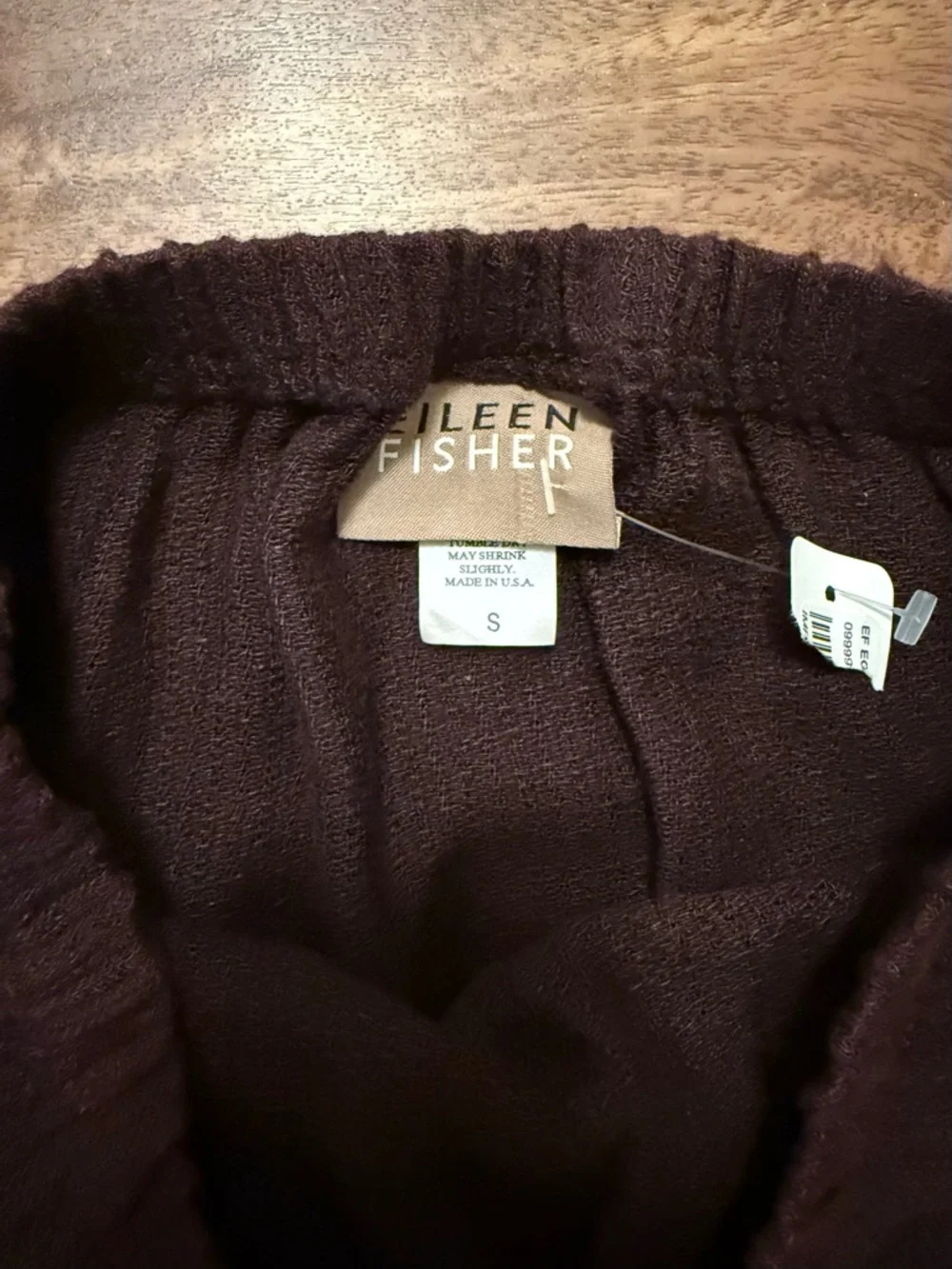 Eileen Fisher Vintage Plum Elastic-Waist Mini Skirt - Picture 2 of 5